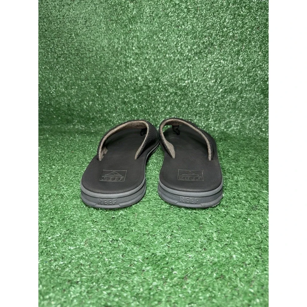 Reef Sandals Mens Size 11 Rover Black Slip On Comfort Walking Beach Flip Flops